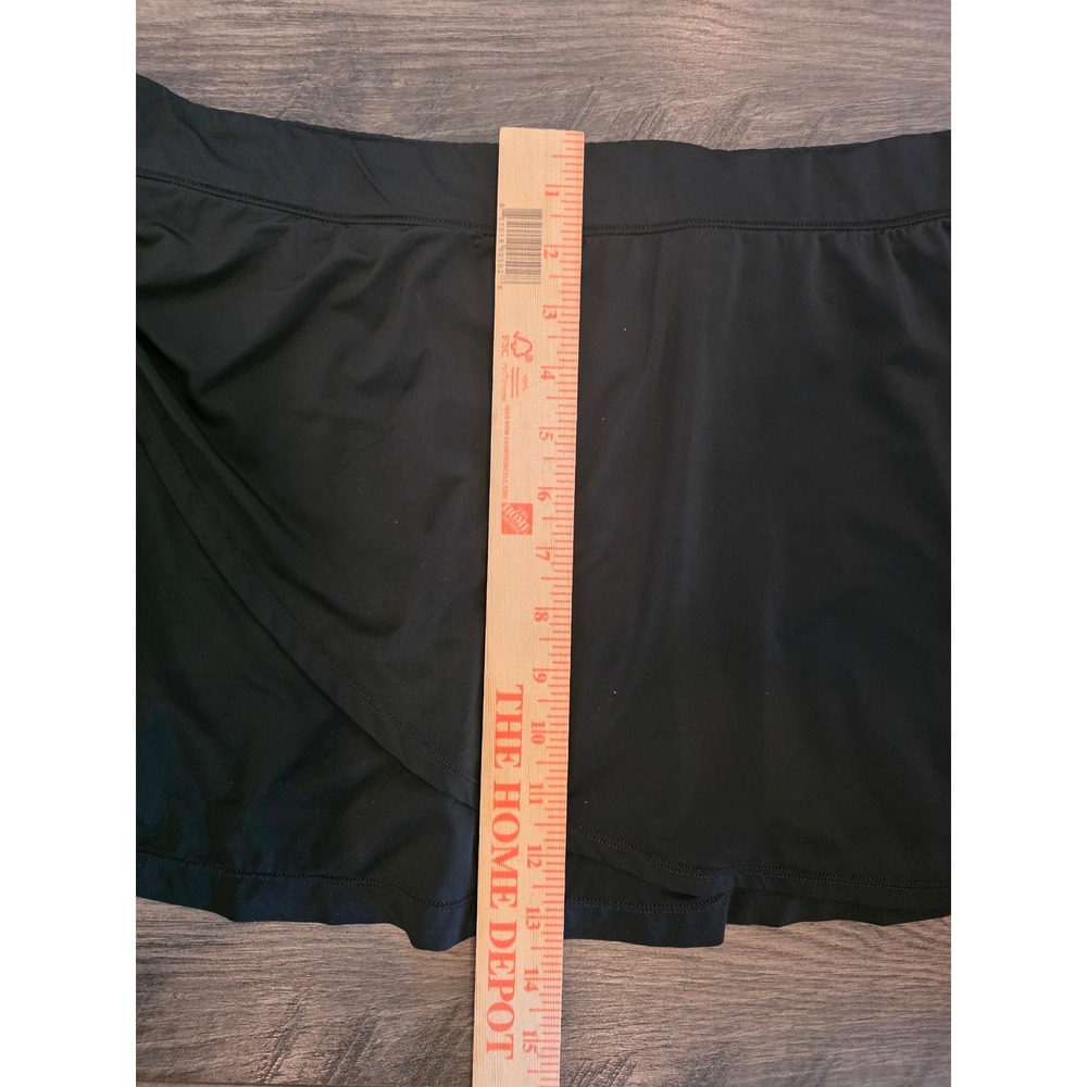 Women's sz M Nike Fit Dry Black Athletic Tennis Skort Wrap Front Summer - Picture 4 of 11
